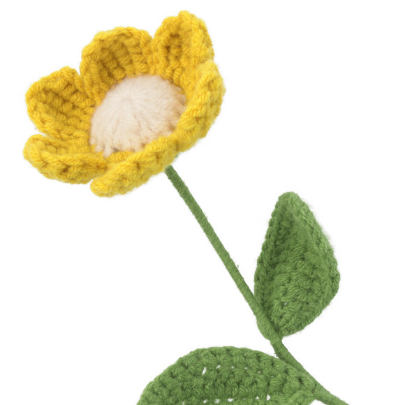 My Home Strickblume mit einer Blüte
