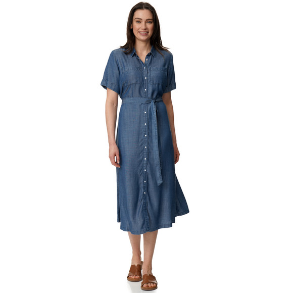 Gina Benotti Damen Maxikleid in Denim-Optik
