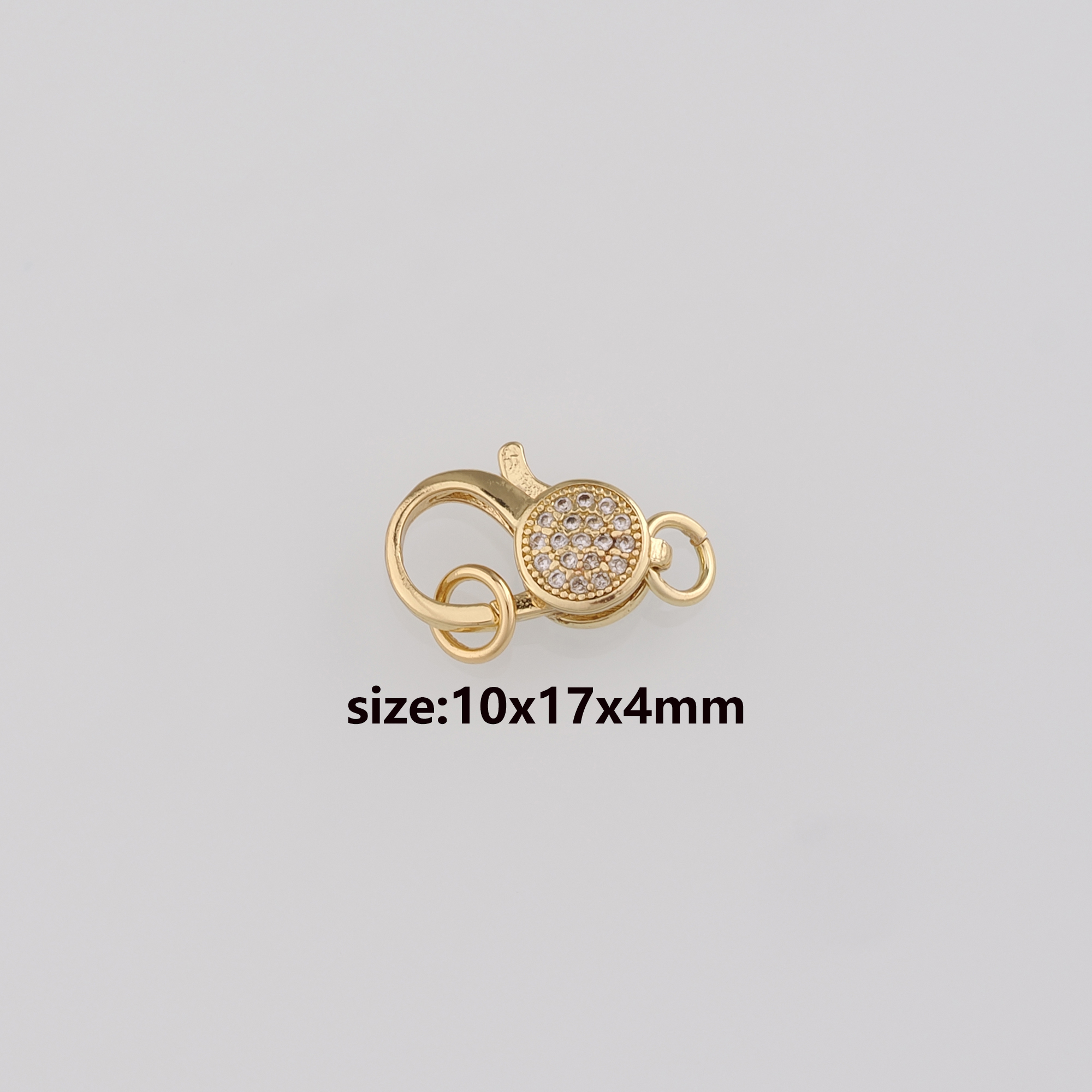 18K Gold Filled Lobster Claw Clasp,Lobster Clasp Lock,Spring Buckle for DIY Jewelry Necklace Bracelet