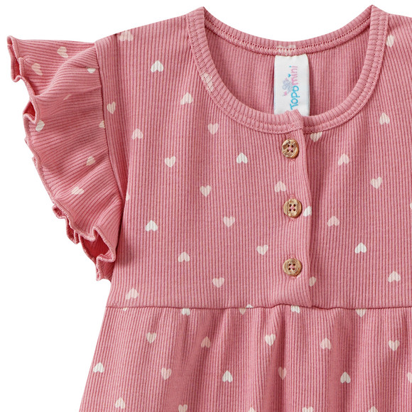 Topomini Baby Kleid mit Rippstruktur