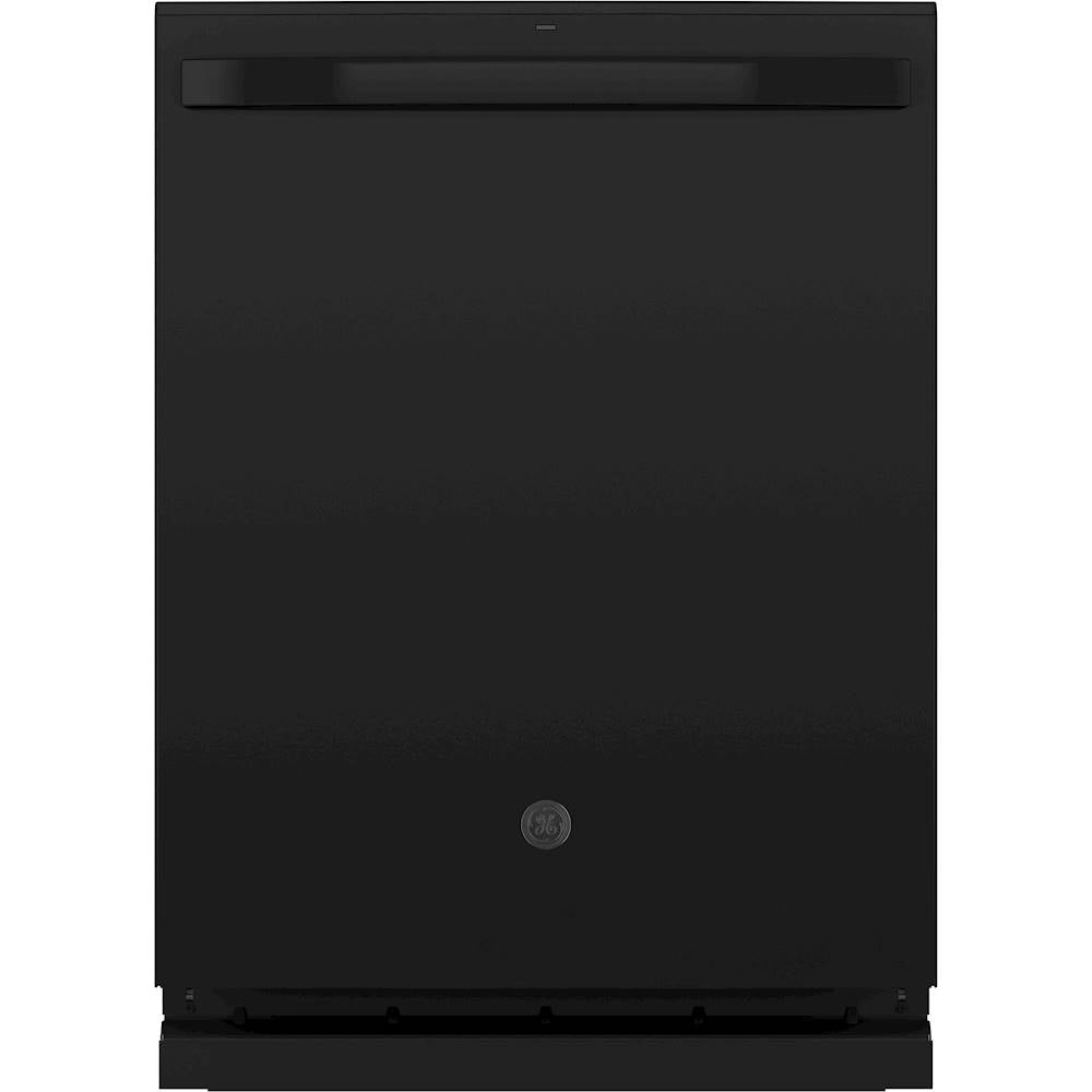 GE - Top Control Built-In Dishwasher with Stainless Steel Tub, 48dBA - Black