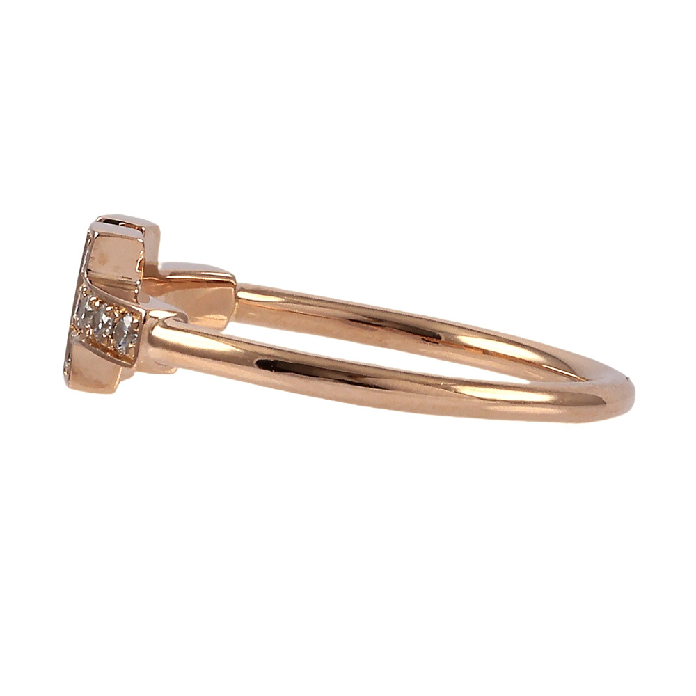 Tiffany & Co. Tiffany T Wire Ring 18K Rose Gold Diamond 60147315