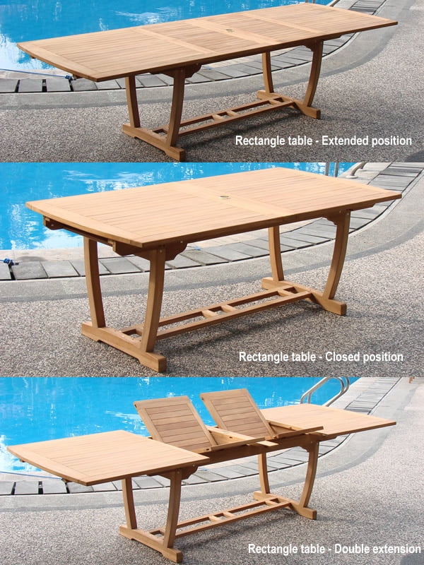Teak Dining Set:10 Seater 11 Pc - 94