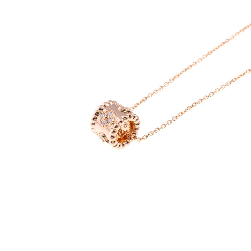 Van Cleef & Arpels Perlée Clovers Necklace 18K Rose Gold Diamond