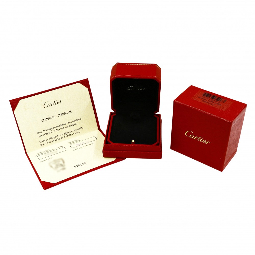 Cartier Entrerace Triple Diamond Ring 18K White Gold
