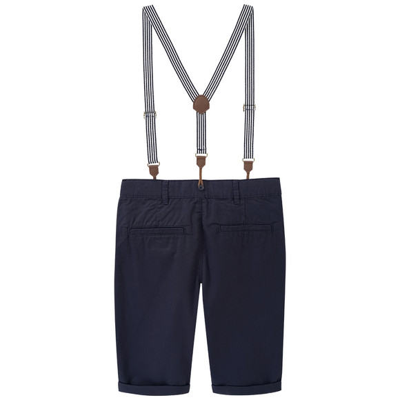 Yigga Jungen Chinoshorts mit Hosenträgern