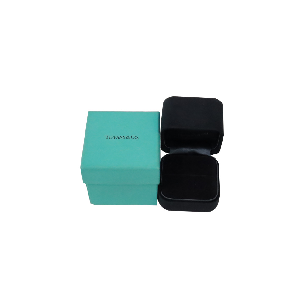 Tiffany & Co. Hardware Link Ring 18K White Gold Diamond 72669290