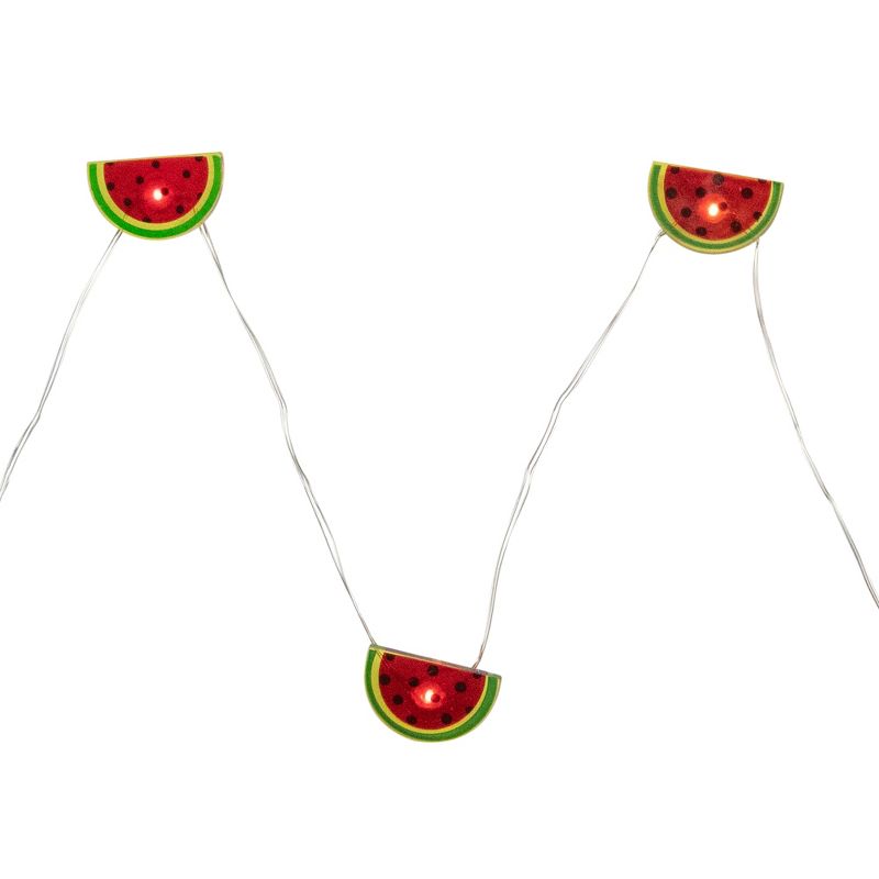 Northlight LED Watermelon Fairy Lights - Warm White - 2.75' Silver Wire - 10ct