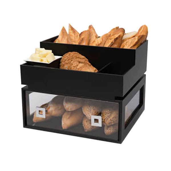 Rosseto BD113 Large Condiment Black Matte Tray Bakery Building Block