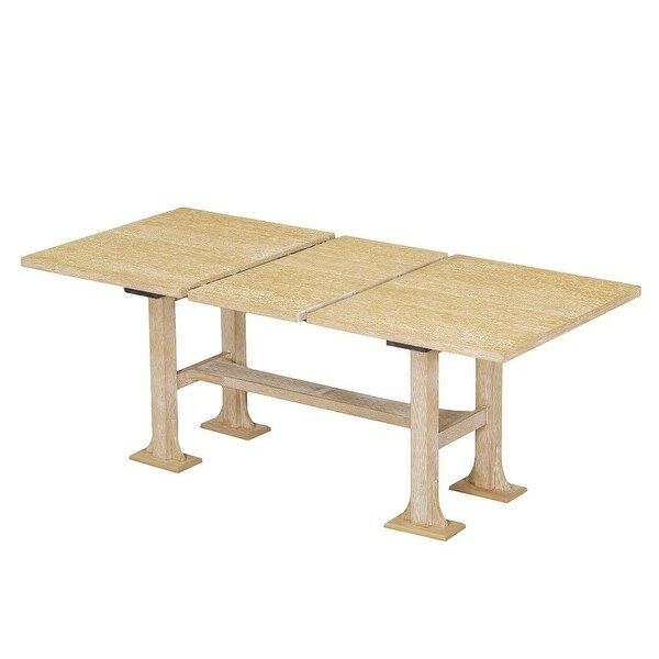 Extendable Dining Table Set,with Removable Leaf and Upholstered Chairs