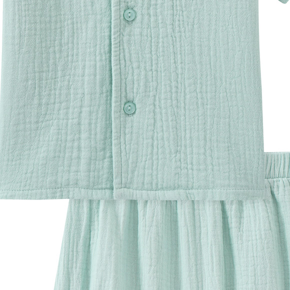Topomini Baby Set aus Musselin-Hemd, Shorts und Hut