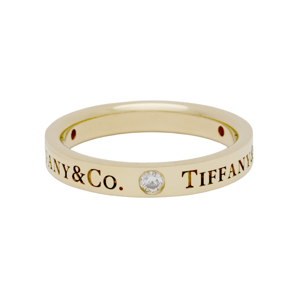 Tiffany & Co. Tiffany K18 Yellow Gold Ring Diamond