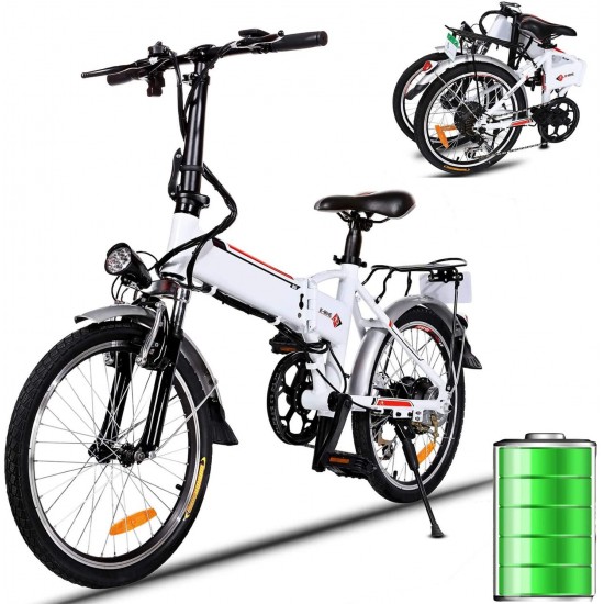 Folding Electric Bike 250W City Commuter Ebike with 7 Speed Gear and Three Working Modes Electric Bicycle for Adults and Teenagers