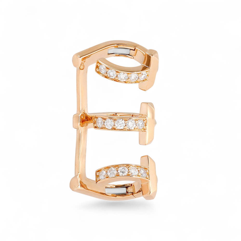 Tiffany & Co. Tiffany T One Ear Cuff Accessory 18K Rose Gold Diamond