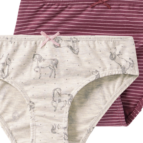 Yigga 3 Mädchen Slips mit Bio-Baumwolle