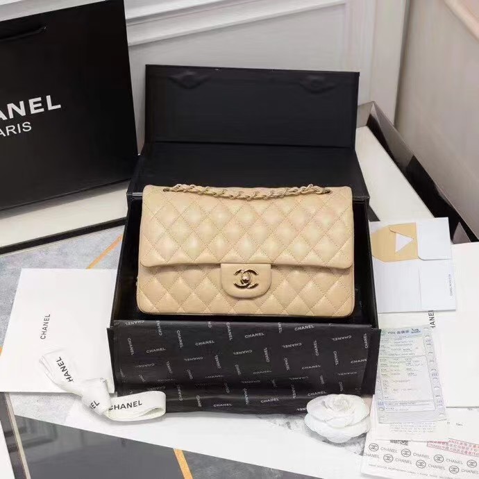 chanel chain bag-golden logo - cnluxepick