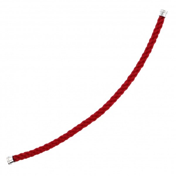 FRED Force 10 (lm) Textile Cable Red 16 Stainless Bracelet Stainless Steel