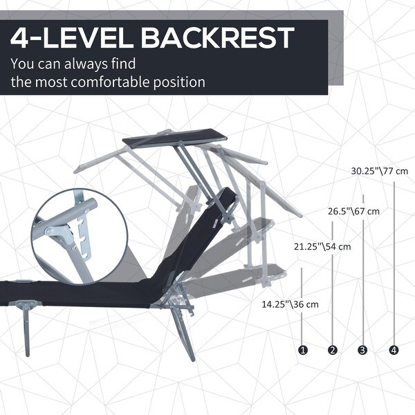 Adjustable Folding Chaise Lounge,Tanning Chair