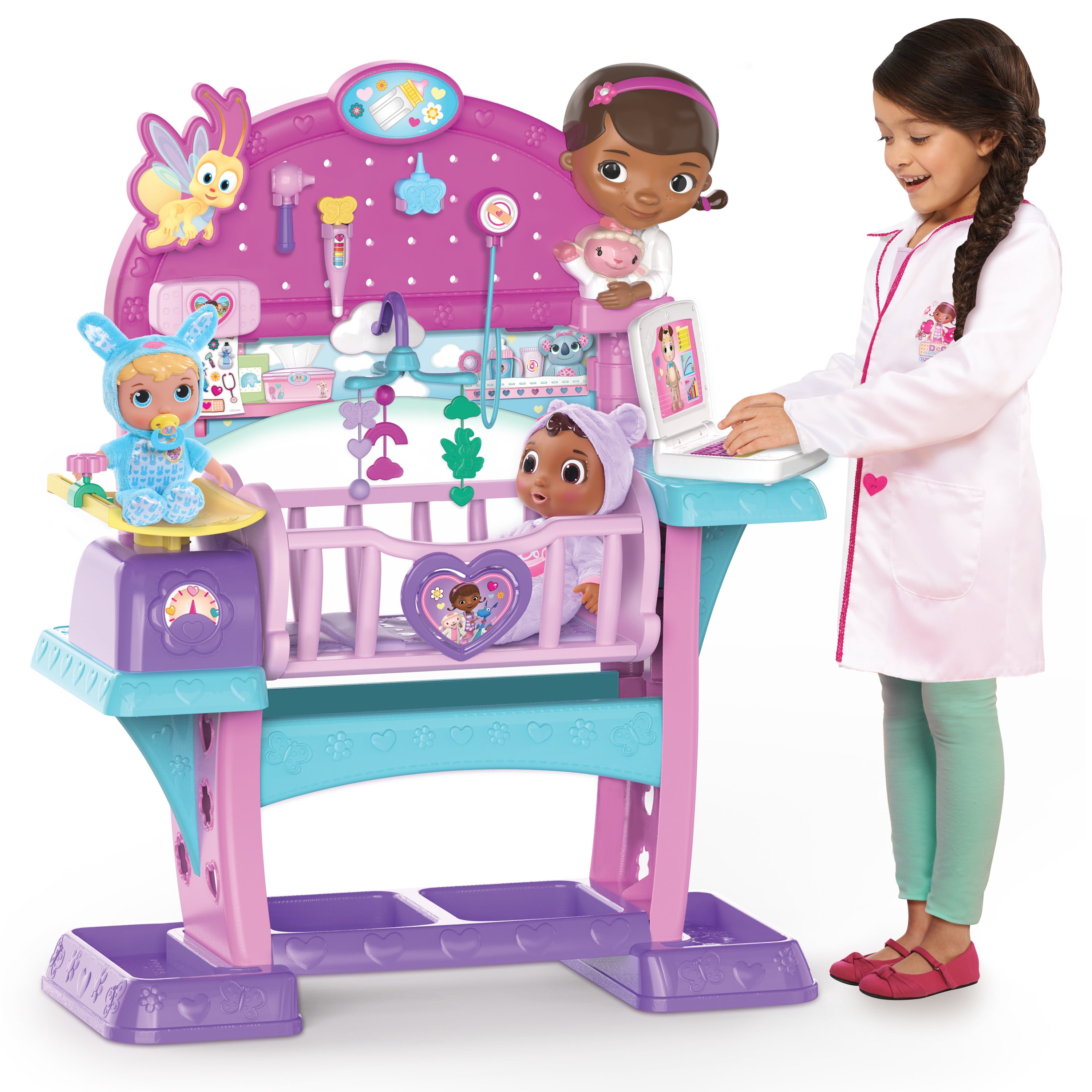 Doc McStuffins Baby All-in-One Nursery, Officially Licensed Kids Toys for Ages 3 Up, Gifts and Presents