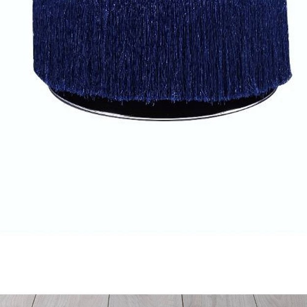 Clivia Velvet Ottoman Midnight Blue Acme Furniture