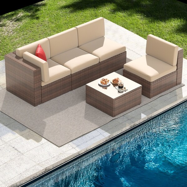 5 Pieces Patio Furniture Set