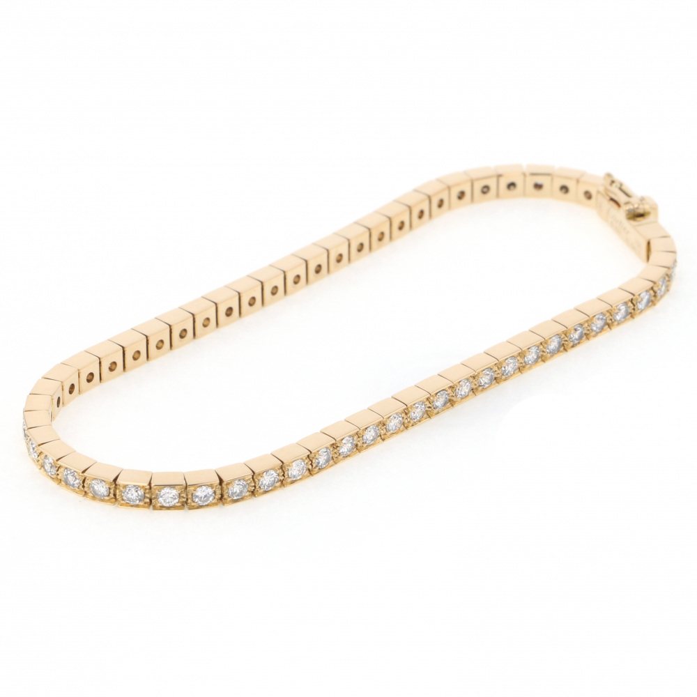 Cartier Laniere Bracelet 18K Yellow Gold Diamond
