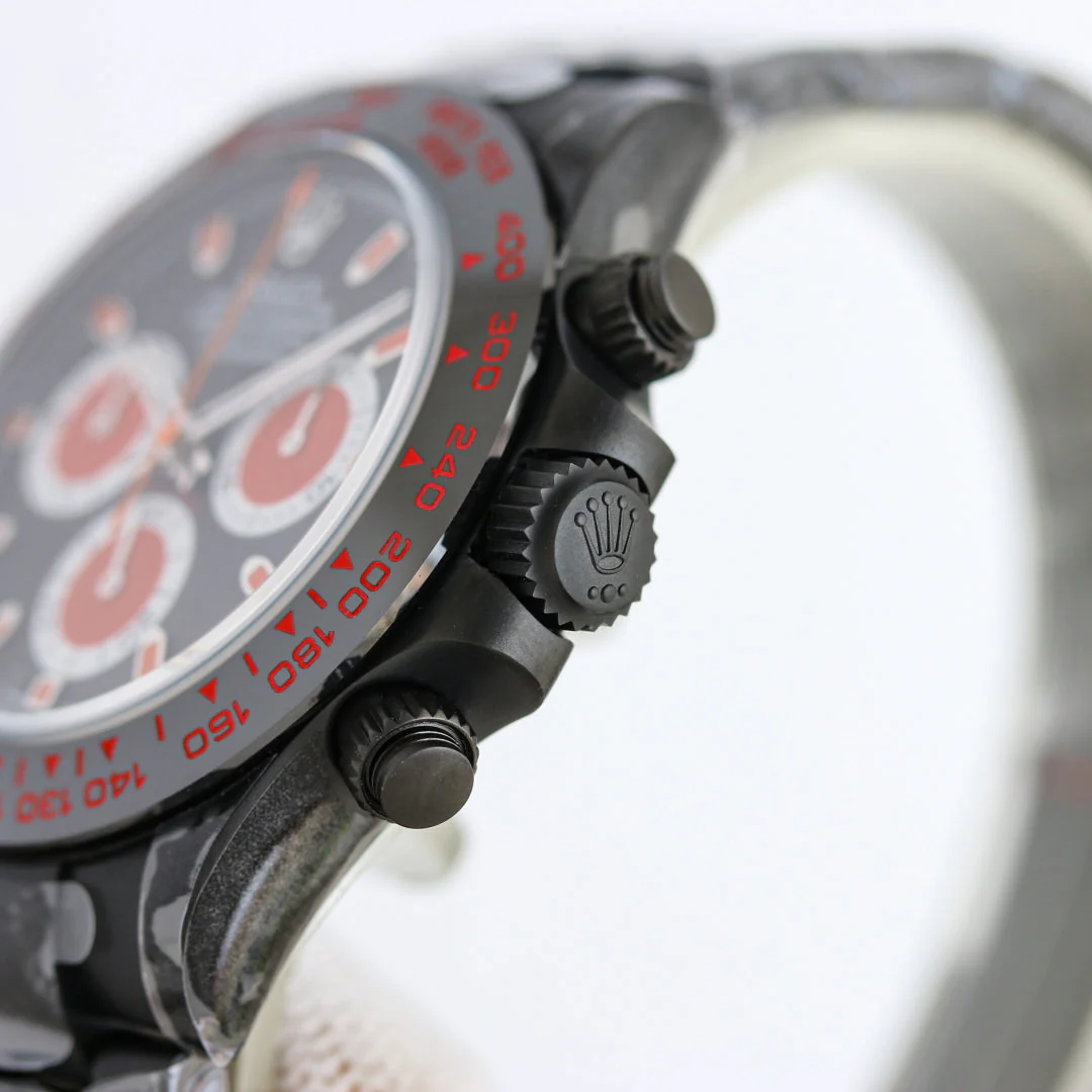 Rolex Daytona 40mm Carbon Black Silver Hand