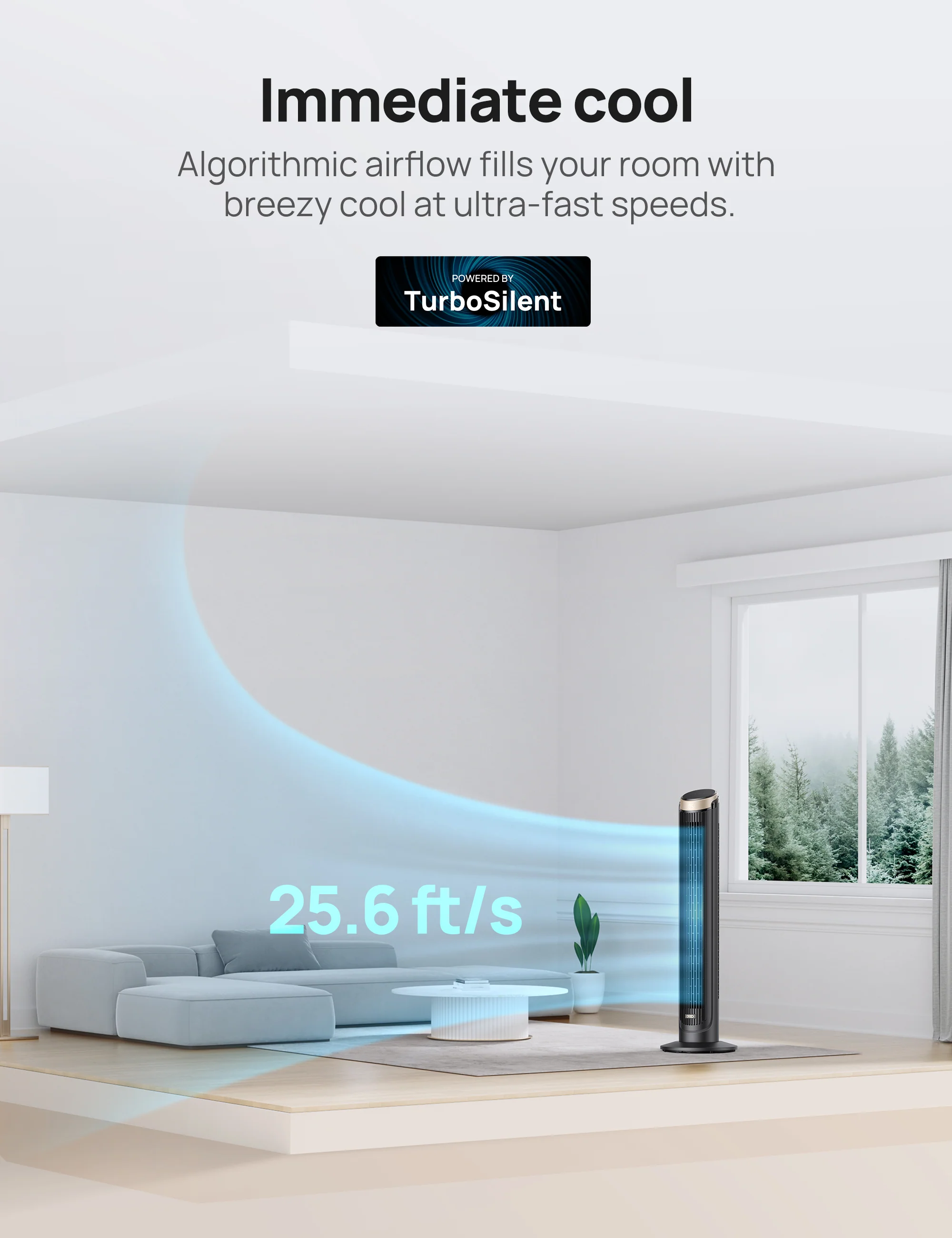 Smart Tower Fan Cruiser Pro T3S  26ft/s