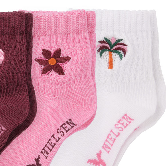 Jonas Nielsen 3 Paar Mädchen Socken mit Stickerei