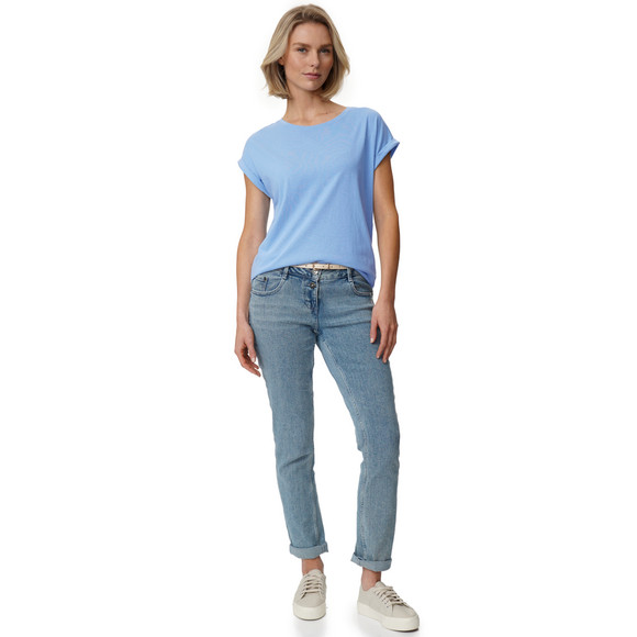 Gina Damen T-Shirt im Basic-Look