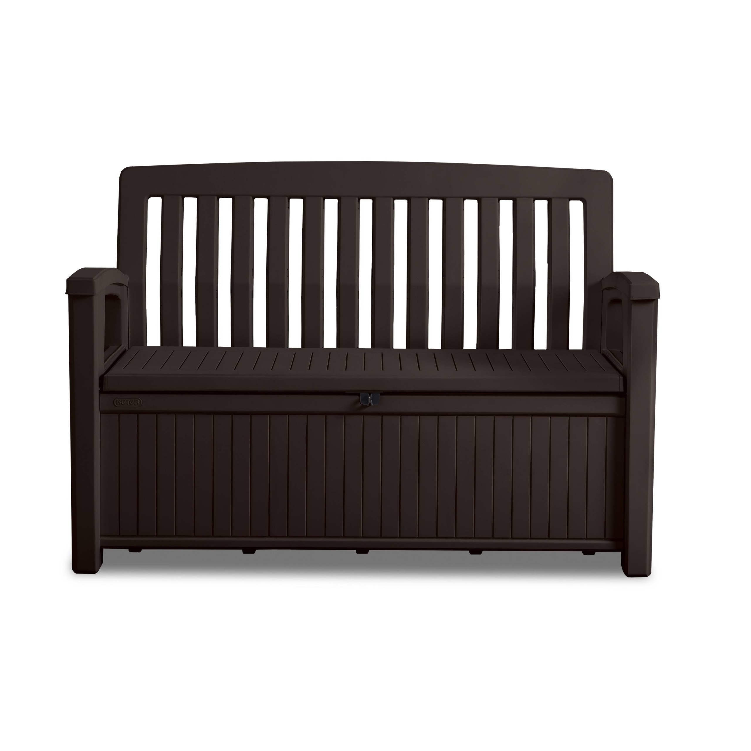 2026 60 Gallon Patio Storage Bench – Brown