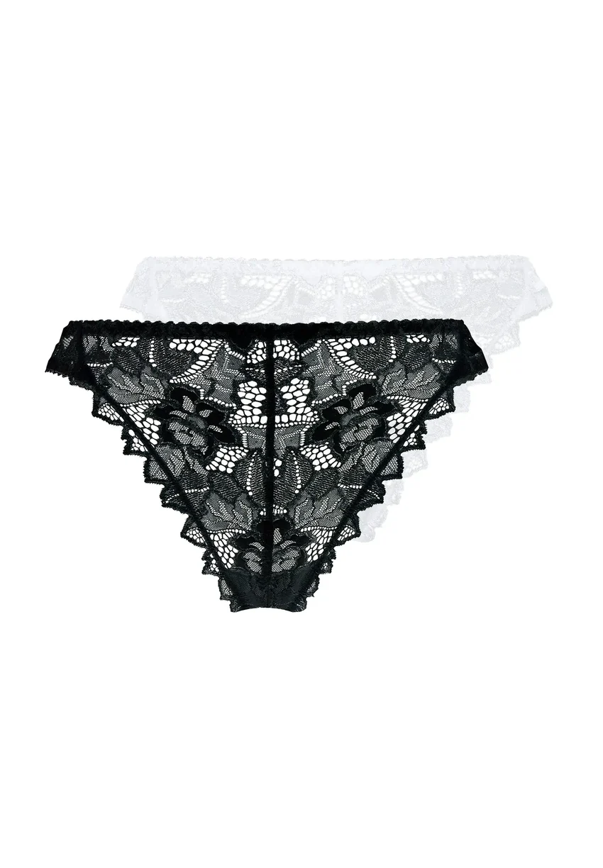 Lot de 2 strings Arum Noir et Blanc