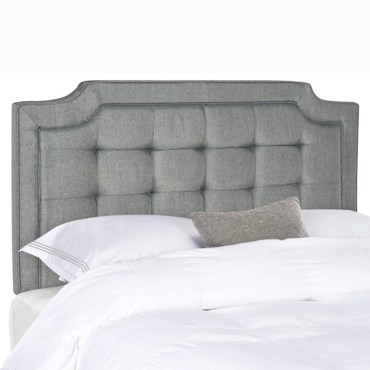 Safavieh Sapphire Tufted Velvet Headboard - White - Full