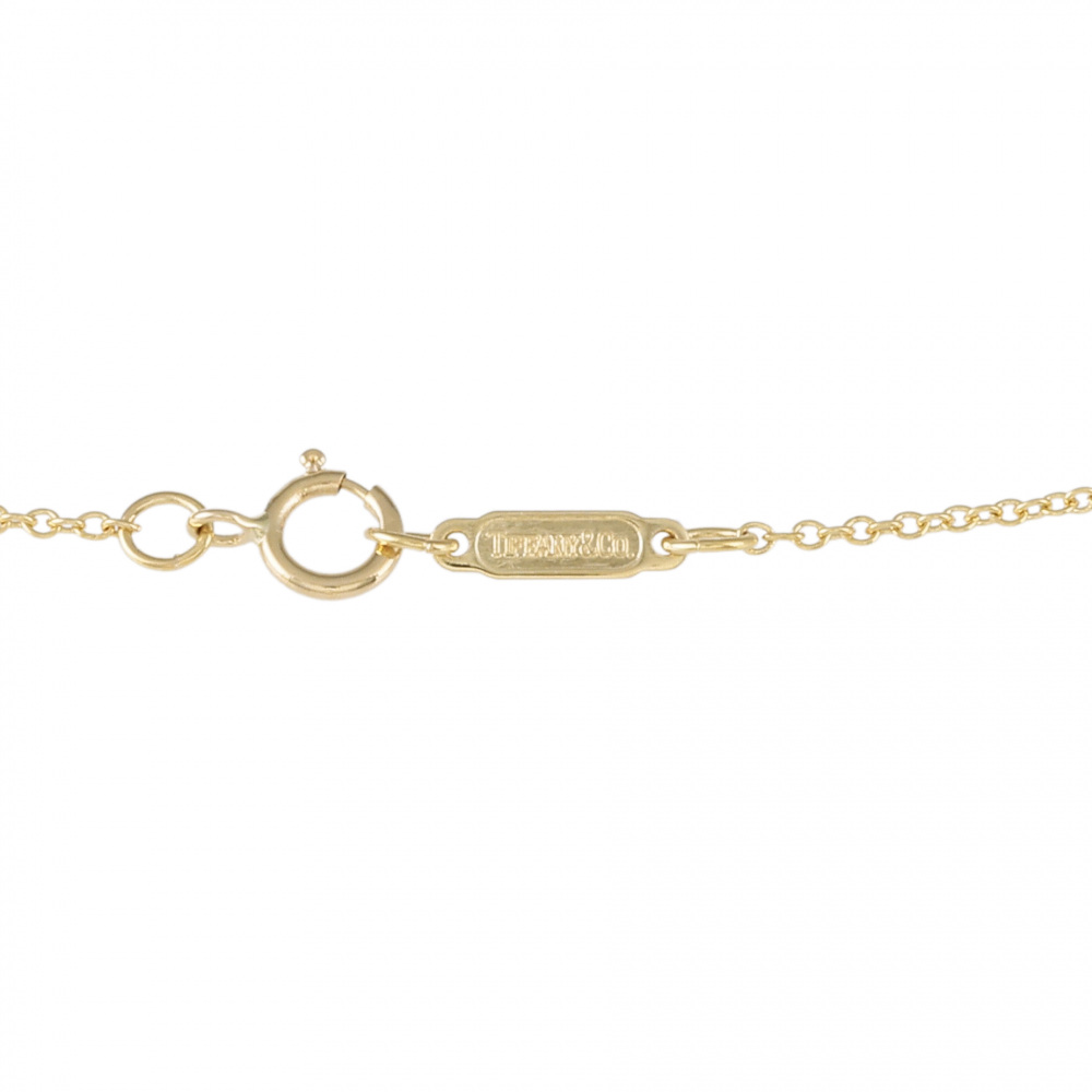 Tiffany & Co. Tiffany Signature K18YG Yellow Gold Necklace Diamond