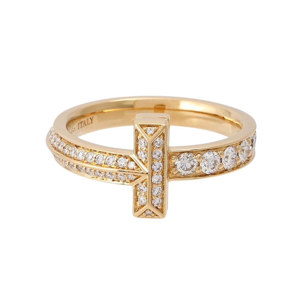 Tiffany & Co. Tiffany T One Ring 18K Yellow Gold Diamond 73125405
