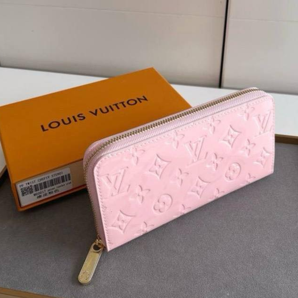 Louis Vuitton Zippy Wallet Monogram Vernis Rose Poudre 7.5 Inches M91457