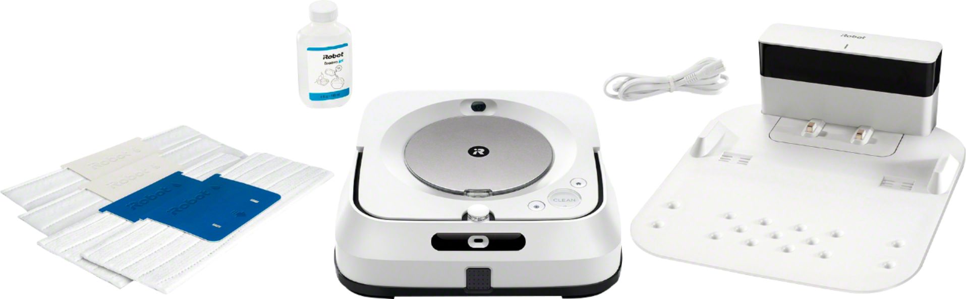 iRobot - Braava jet m6 Wi-Fi Connected Robot Mop - White