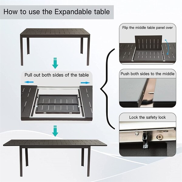 Patio Dining Expandable Table