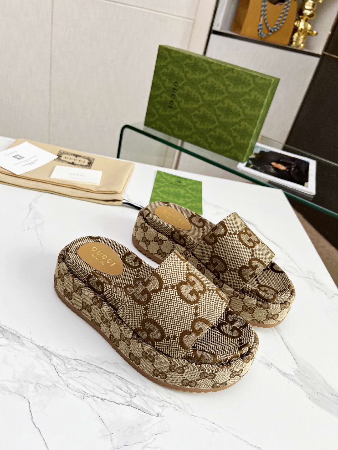 Gucci slipper 6 centimeters high - cnluxepick