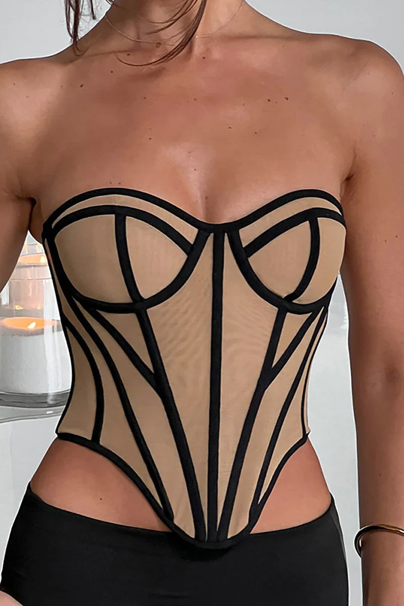 Sweetheart Neckline Backless Tube TopClistos