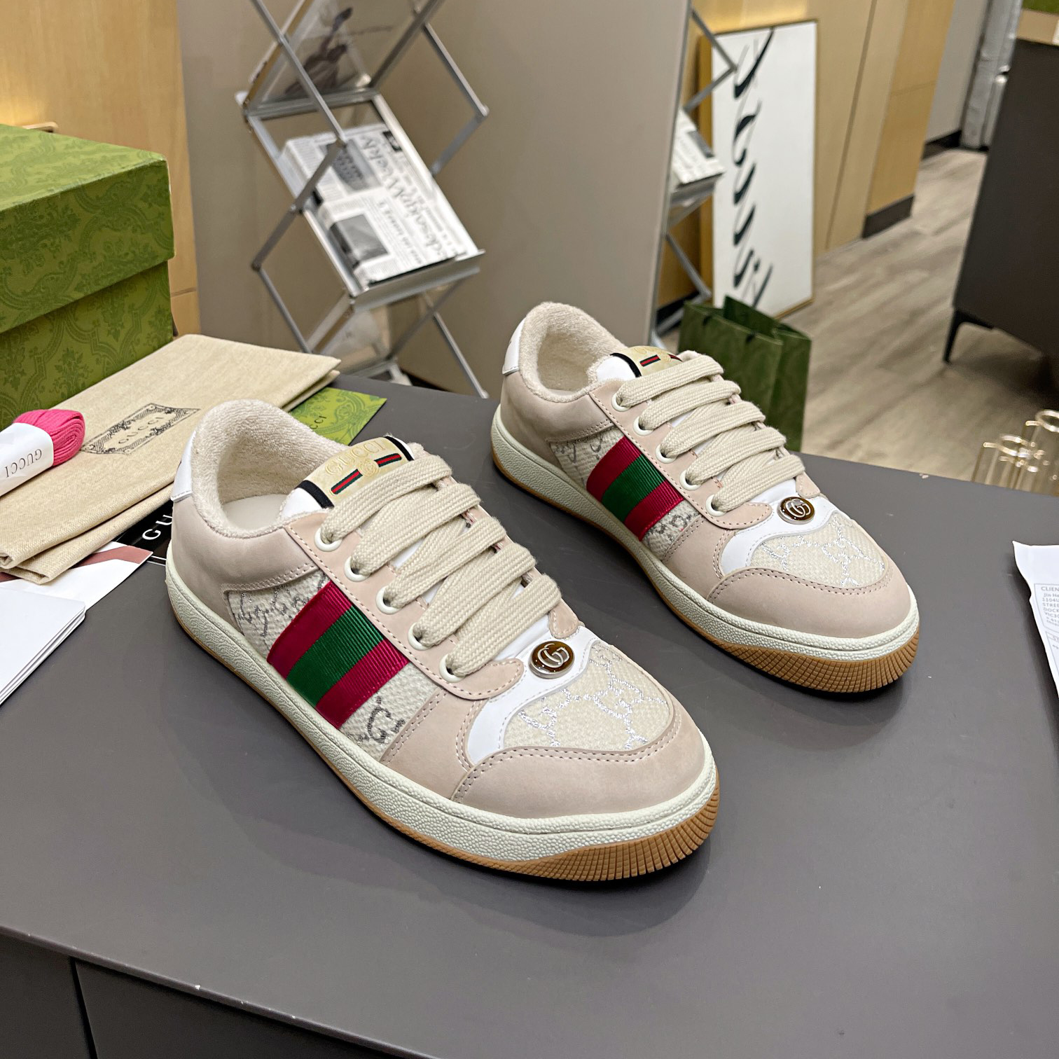Gucci Distressed Screener sneaker unisex - cnluxepick