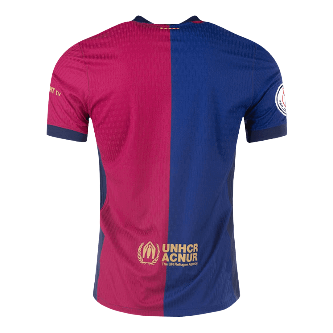 Barcelona Home Player Version Jersey - Copa del Rey Final