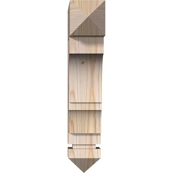 3 1/2x22W x 14x22D x 18x22H Balboa Arts u0026 Crafts Smooth BRACKET, Douglas Fir