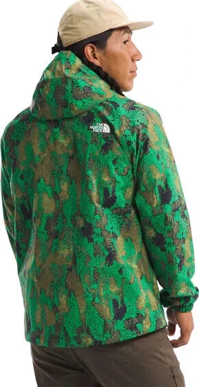The North Face Antora Novelty NF0A7QF3SHO Rain Jacket Mens Green Full Zip CLO334 (Regular,L)