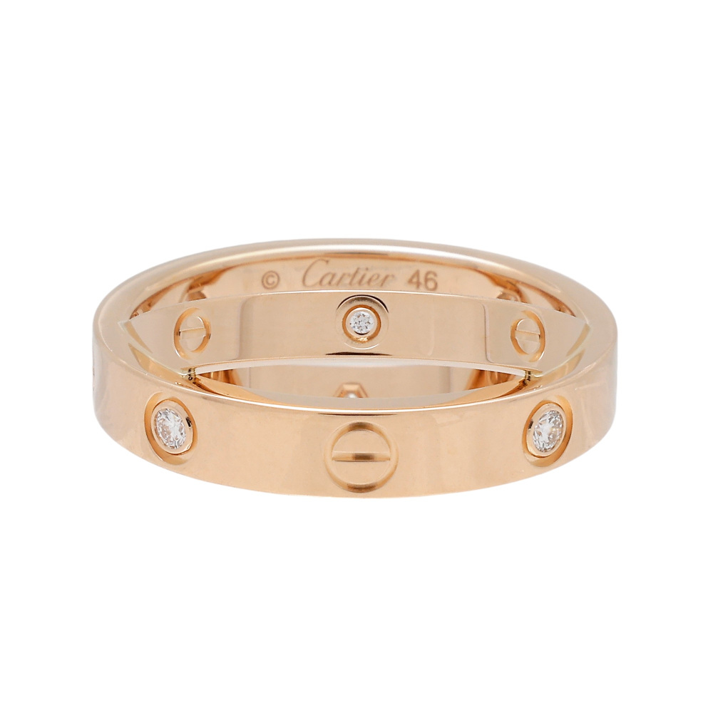 Cartier Be Love Ring 18K Rose Gold Diamond B4215600