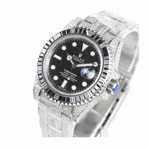 Rolex Submariner 116610LN-97200 “Iced Out” Precision Clone