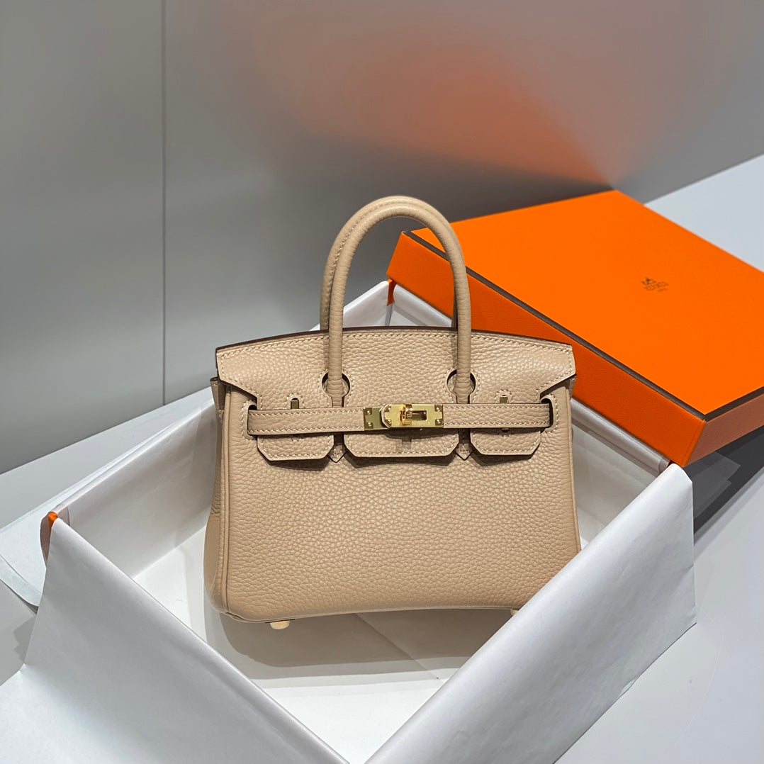 Hermes Birkin 20Cm Trench Togo Leather Gold Hardware