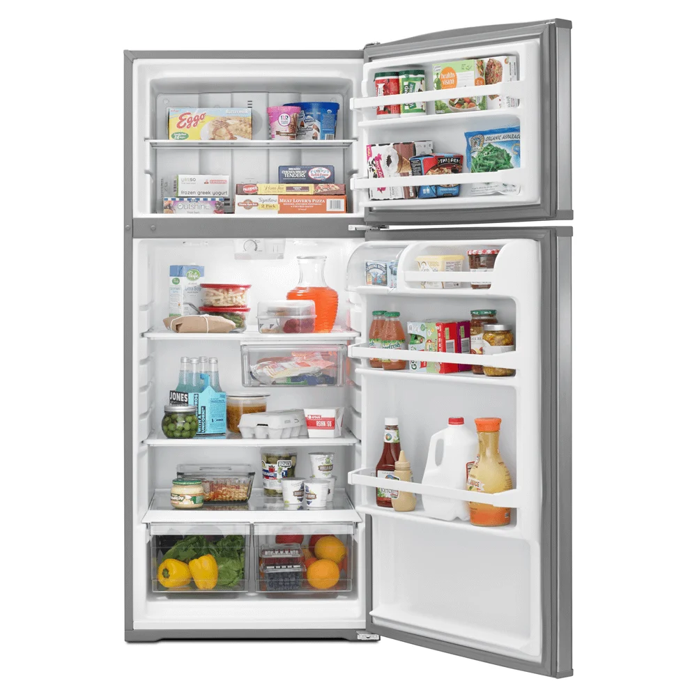Whirlpool® WRT316SFDM: 16 Cu. ft. Top Mount Refrigerator - Stainless Steel
