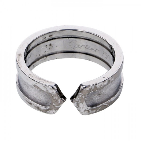 Cartier 2C C Do Ring 18K White Gold