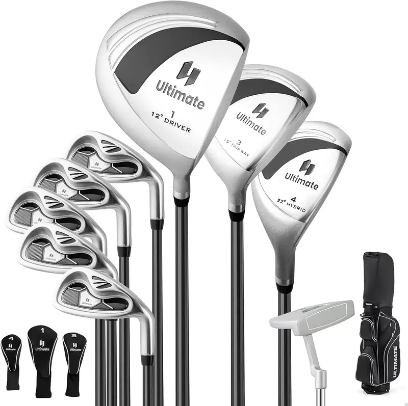 Women’s Complete Golf Club Set — 9-Piece Starter Kit with Rolling Cart Bag